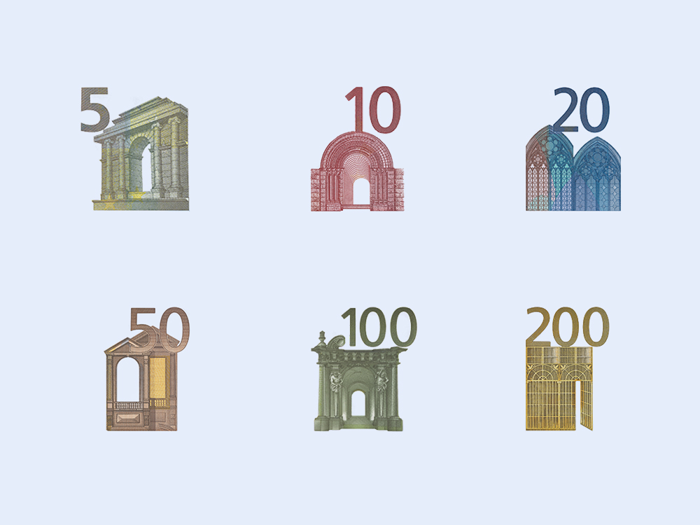 Vem aí novo visual das notas de euro: Banco Central Europeu lança concurso para escolher novo design