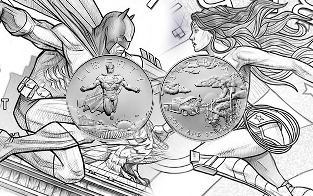 EUA lançam moeda oficial do Superman; Batman e Mulher-Maravilha vêm na sequência