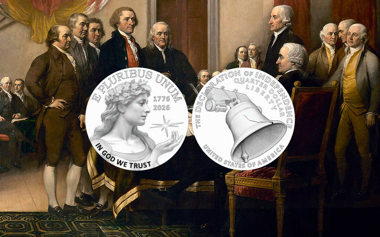 EUA lançarão moedas comemorativas pelos 250 anos da Independência do país em 2026