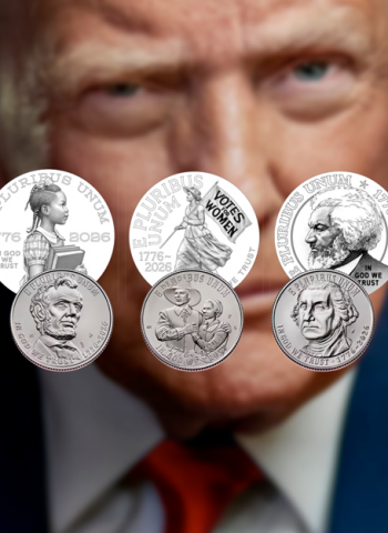 Trump troca moedas de 2026 que remetem à abolição da escravidão e ao sufrágio feminino por figuras dos fundadores dos EUA