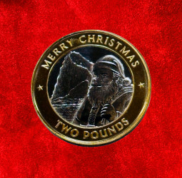 Feliz Natal: a beleza da moeda de £2 de Gibraltar que celebra 2025