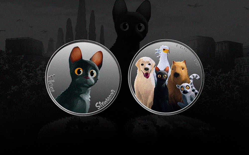 Banco da Letônia lança moeda de prata inspirada no filme Flow