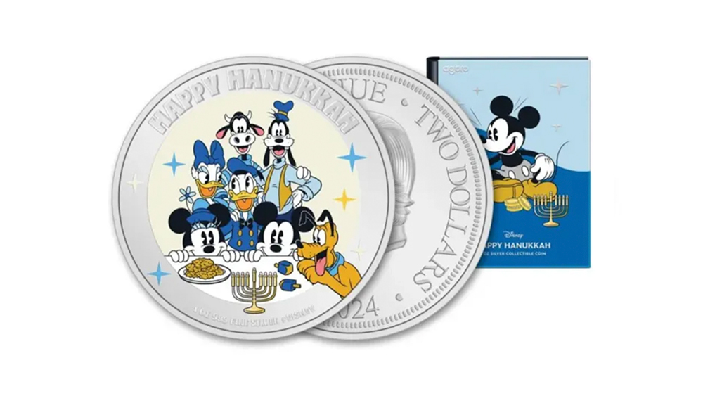 Nova Zelândia lança moeda com tema judaico e Disney para celebrar Hanukkah