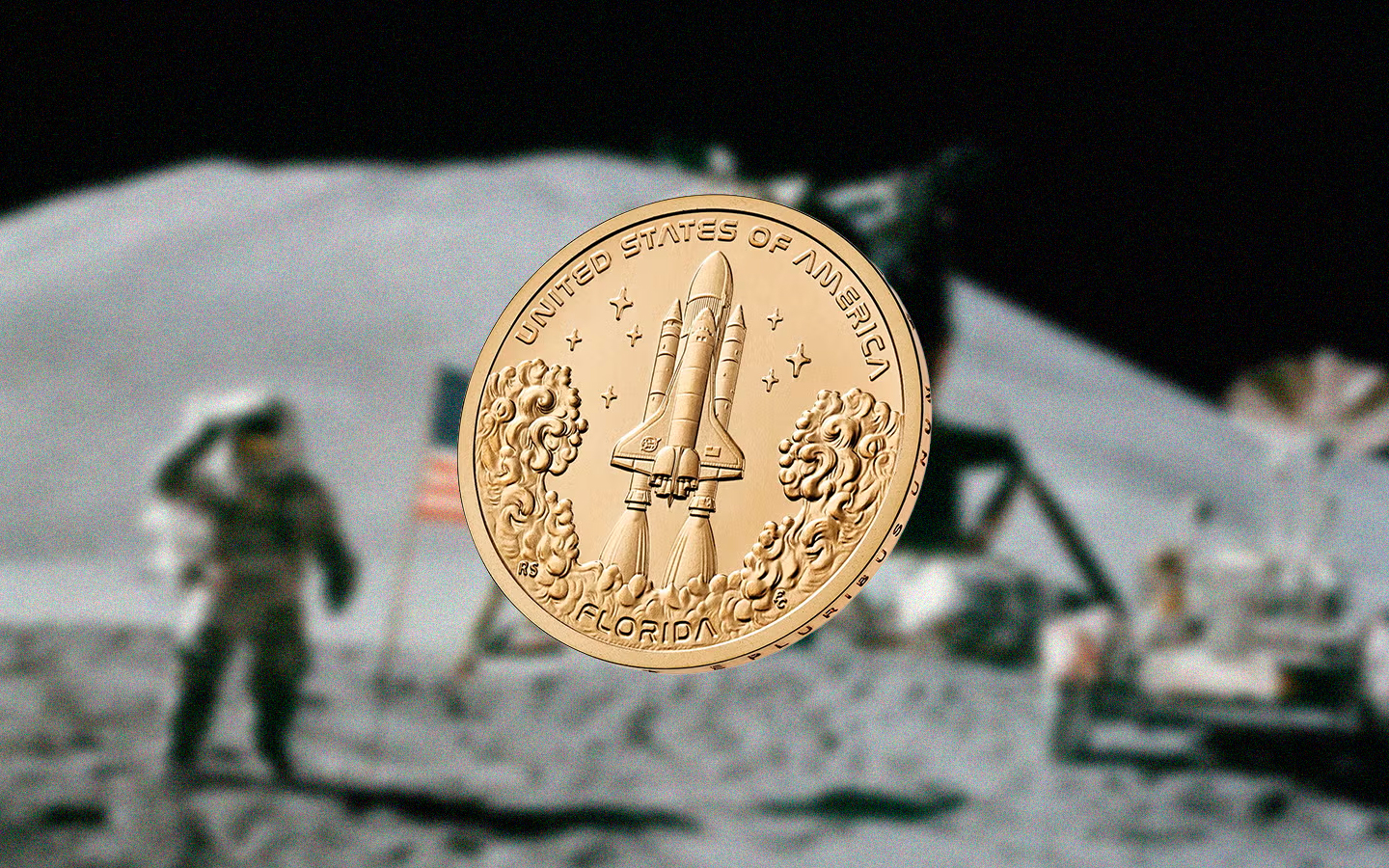 EUA lançam moeda com homenagem à NASA