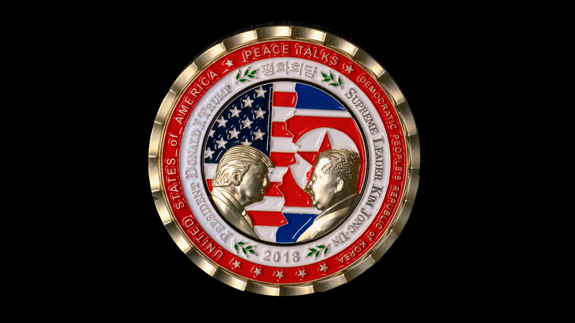 Trump e Kim Jong-un JUNTOS em uma medalha?