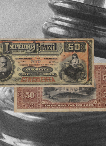Rara cédula de 50 Mil Réis de 1888 ultrapassa R$ 19 mil em leilão online