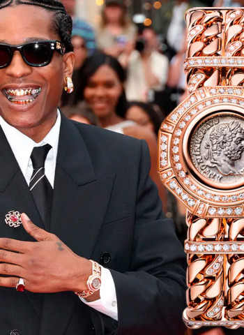O rapper A$AP Rocky usa relógio raro da Bulgari com moeda de 2 mil anos no mostrador