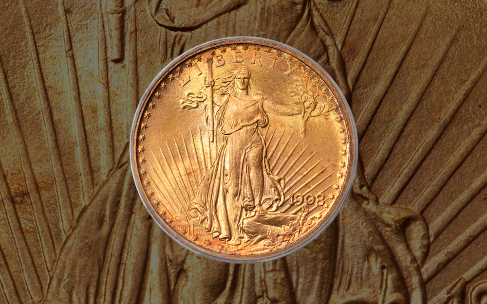 Leilão da Heritage movimenta US$ 8,75 milhões e tem Double Eagle de 1908-S como peça mais valiosa
