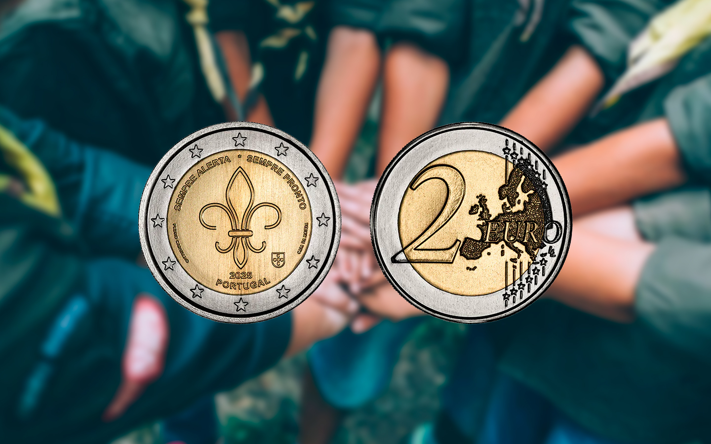 Portugal lança moeda para homenagear os escoteiros