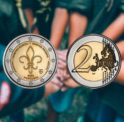 Portugal lança moeda para homenagear os escoteiros