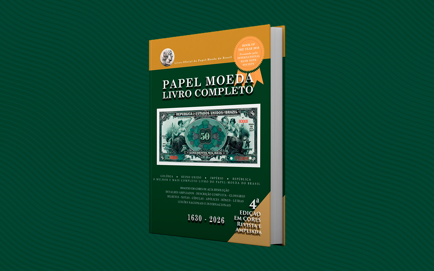 São as últimas horas de pré-venda do livro Papel Moeda do Brasil