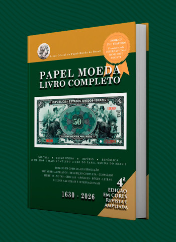 São as últimas horas de pré-venda do livro Papel Moeda do Brasil