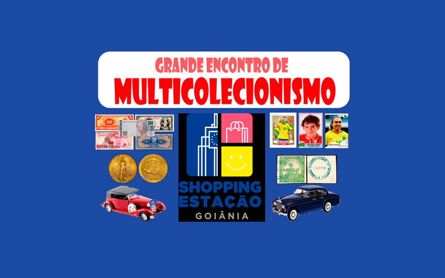Grande Encontro de Multicolecionismo em Goiânia nos dias 19 e 20 de setembro