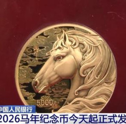 China anuncia moedas comemorativas do Ano do Cavalo de 2026