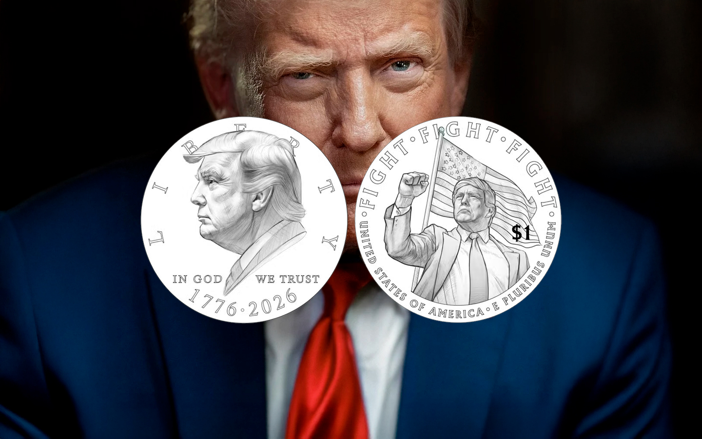 Proposta de moeda com Trump gera reação, mas não sai do papel