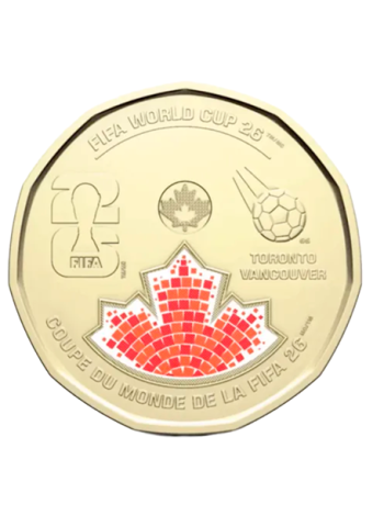 Canadá põe moeda da Copa de 2026 em circulação e aposta no efeito colecionador