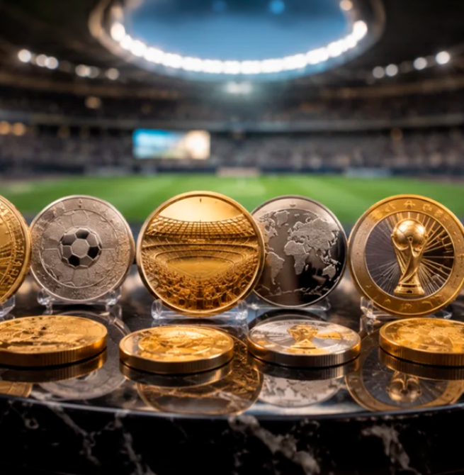 México aposta em moedas de ouro e prata para marcar Copa de 2026