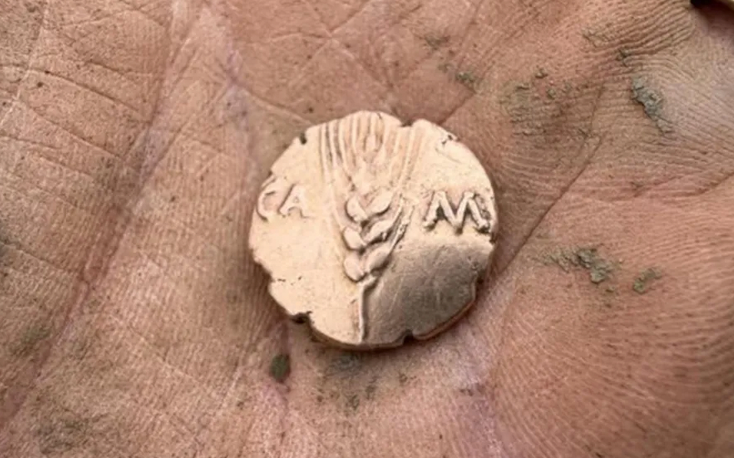 Ator inglês Charlie Cooper ajuda amigo a encontrar moeda de ouro de 2 mil anos