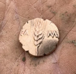 Ator inglês Charlie Cooper ajuda amigo a encontrar moeda de ouro de 2 mil anos