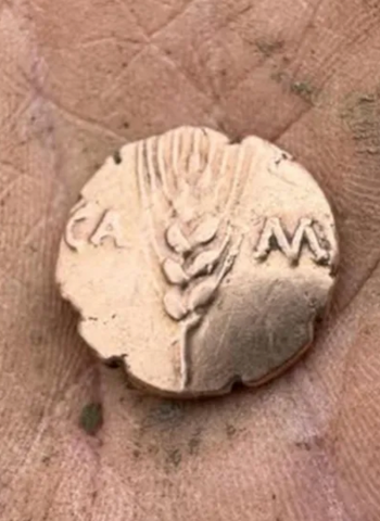 Ator inglês Charlie Cooper ajuda amigo a encontrar moeda de ouro de 2 mil anos